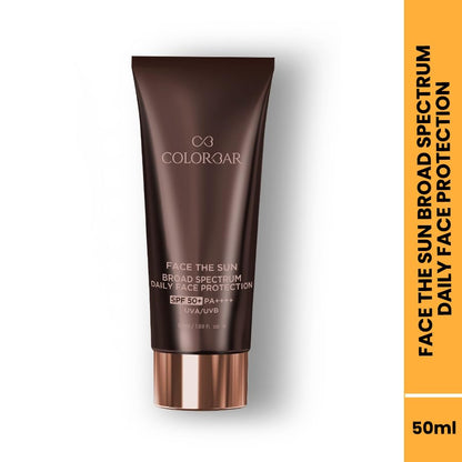 Colorbar Face The Sun Broad Spectrum Daily Face Protector SPF 50 Sunscreen 50 ml