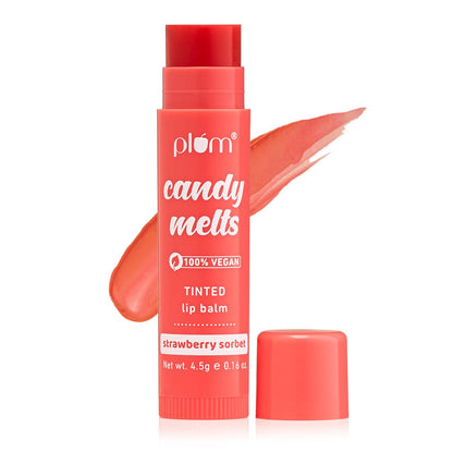 Plum Candy Melts Strawberry Sorbet Tinted Lip Balm 4.5 GRAM