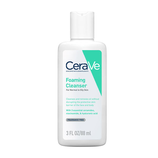 Cerave Fragrance Free Foaming Cleanser For Normal To Oily Skin 88 ml