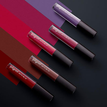Pilgrim Matte Me Up! All Day Rich Colour Non-Drying And Transfer Proof Liquid Lipstick saucy coral 3 MILLI_LITRE
