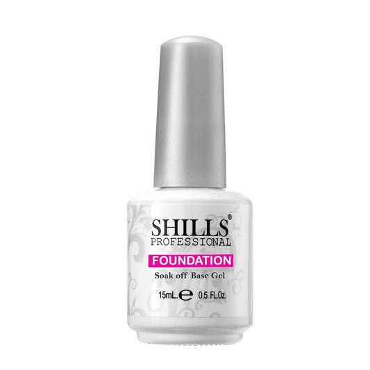 SHILLS PROFESSIONAL FOUNDATION SOAK OFF BASE GEL -15 ml