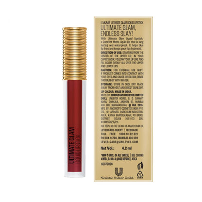 LAKME ULTIMATE GLAM LIQUID LIPSTICK - L2 RED VELVET 4.2 ml