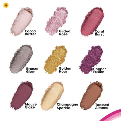 SUGAR POP SMOOTH TEXTURE EYESHADOW PALETTE - 01 Warm Neutrals 8 GRAM