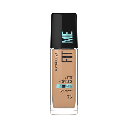 Maybelline New York Fit Me Matte+Poreless Liquid Foundation - 312 Golden 30 MILLI_LITRE