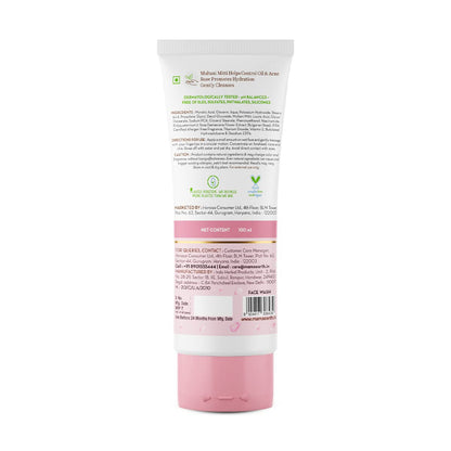 Mamaearth Multani Mitti & Bulgarian Rose For Oil Control & Acne Face Wash 100 ml