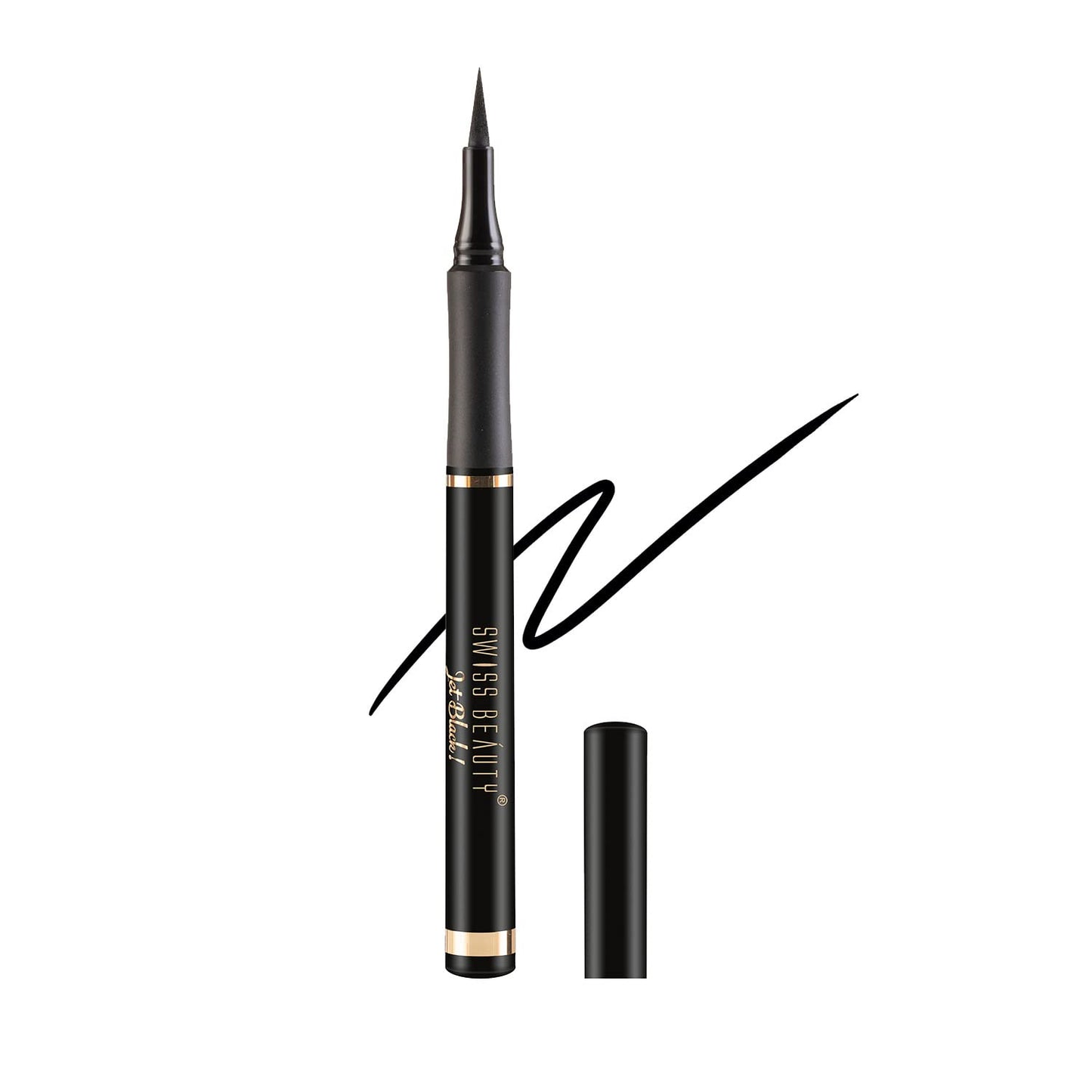 SWISS BEAUTY BOLD FELT TIP EYELINER - JET BLACK 1.2 ml
