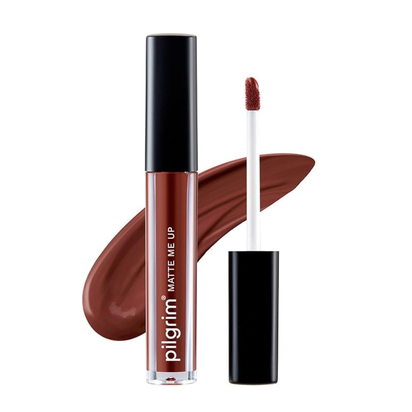 Pilgrim Matte Me Up! All Day Rich Colour Non-Drying And Transfer Proof Liquid Lipstick - Bossy Brown 3 MILLI_LITRE