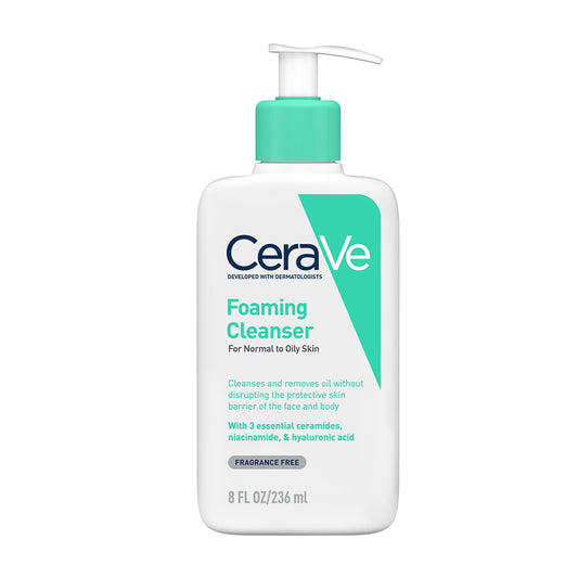 Cerave Fragrance Free Foaming Cleanser For Normal To Oily Skin 236 ml