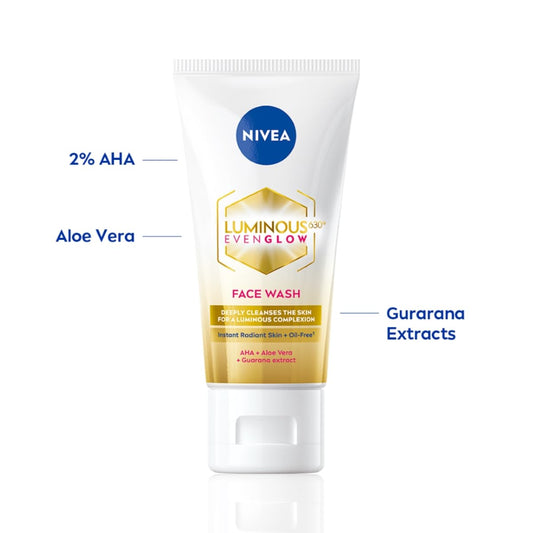 Nivea Luminous 630 Even Glow Face Wash 50 ml