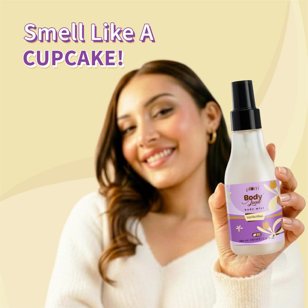 Plum Bodylovin'Vanilla Vibes | Long Lasting Vanilla Fragrance | Perfume Spray | Body Mist - For Men & Women 100 MILLI_LITRE