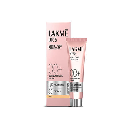 Lakme 9 To 5 Cc Cream With Spf 30 Pa And 3% Niacinamide, Honey 30 g
