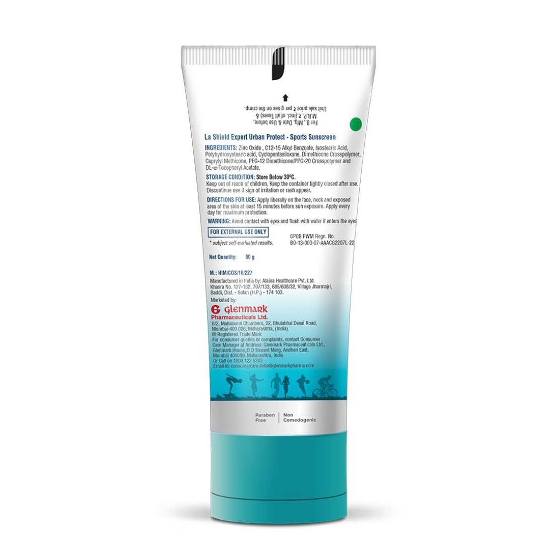 LA SHIELD MINERAL SPORTS SUNSCREEN GEL SPF 50+ - Transparent 80 g
