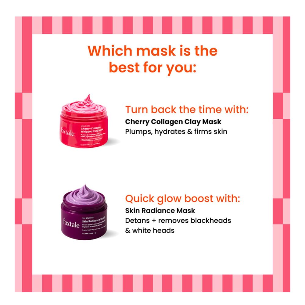 Foxtale cherry collagen clay mask