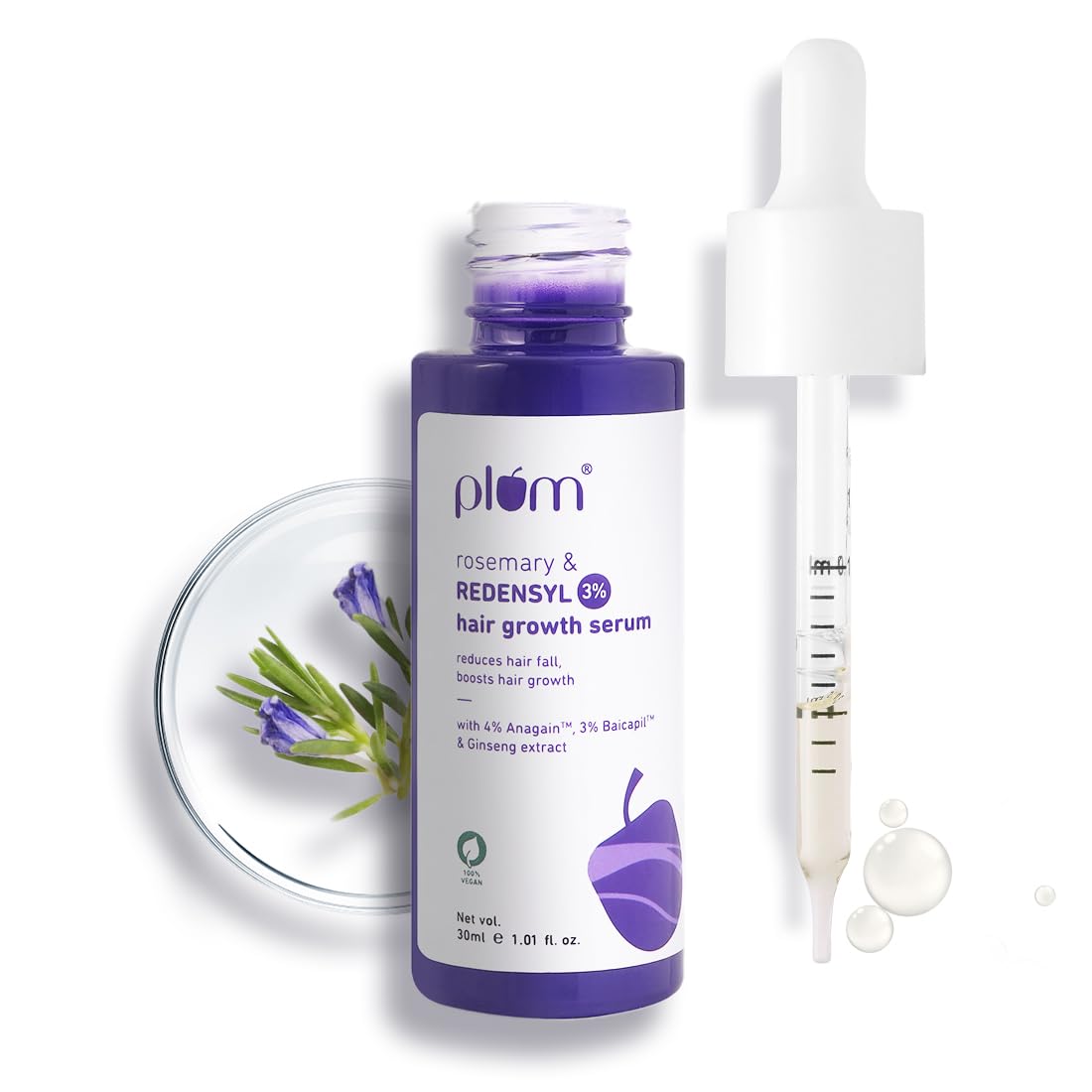 Plum 3% Redensyl & Rosemary Hair Growth Serum 30 MILLI_LITRE