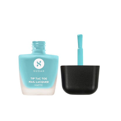 Sugar Cosmetics Tip Tac Toe Nail Lacquer Matte - 43 Blue Bliss 9 MILLI_LITRE