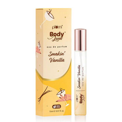 Plum Bodylovin'smokin'Vanilla Long Lasting Vanilla Fragrance Luxury Perfume Eau De Parfum -(For Men & Women) 15 MILLI_LITRE
