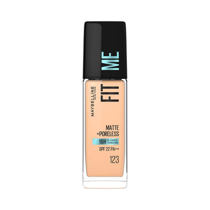 Maybelline New York Fit Me Matte+Poreless Liquid Foundation - 123 Soft Nude 30 MILLI_LITRE