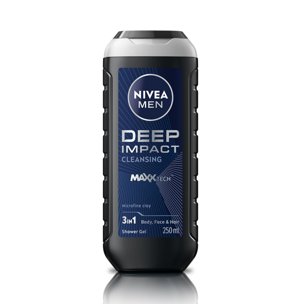 Nivea Deep Impact 3-In-1 Men Shower Gel 250 ml