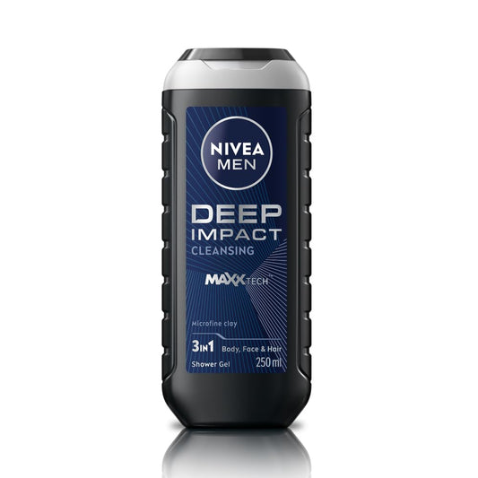 Nivea Deep Impact 3-In-1 Men Shower Gel 250 ml