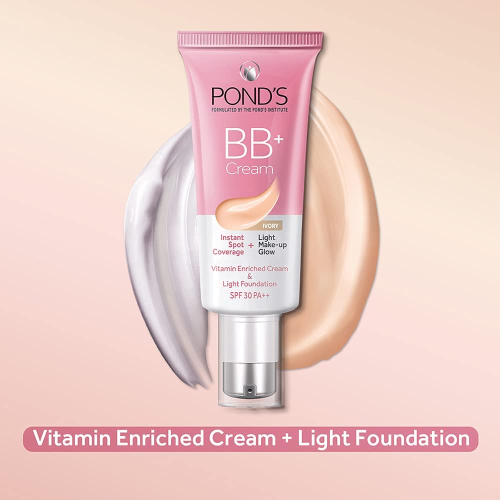 Ponds Spf 30 Pa++ Light BB+ Cream - Ivory 30 GRAM
