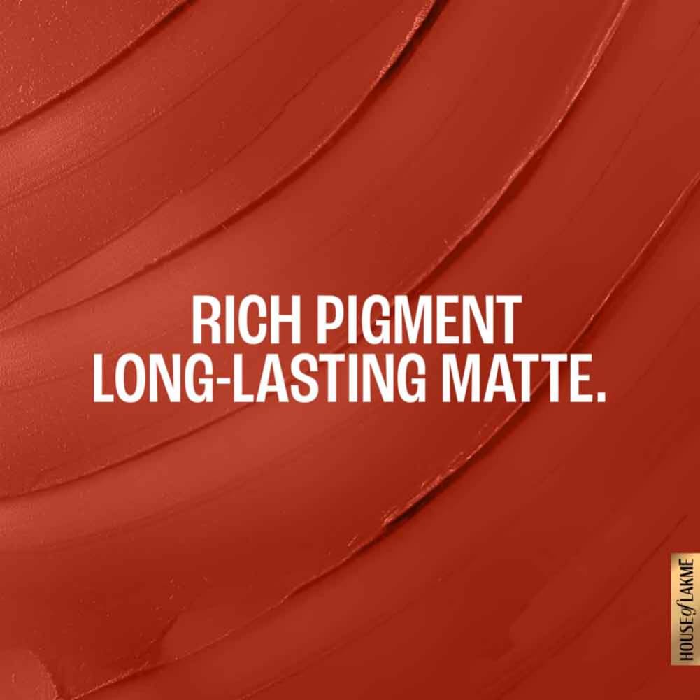 Lakme Cushion Matte Lipstick,Red Orchid 4.5 g