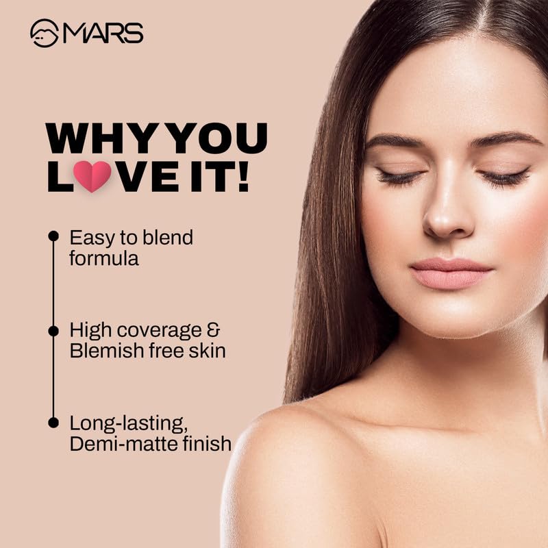 MARS Foundation High Coverage Formula - 08 40 ml