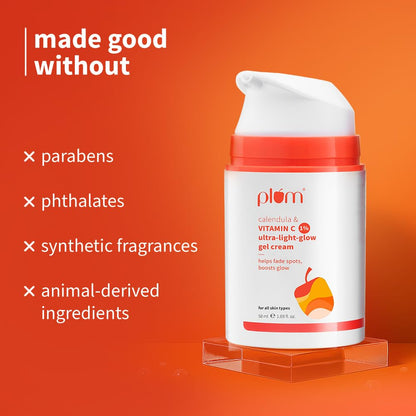 plum calendula & 1% Vitamin C ultra-light-glow gel cream 50 MILLI_LITRE