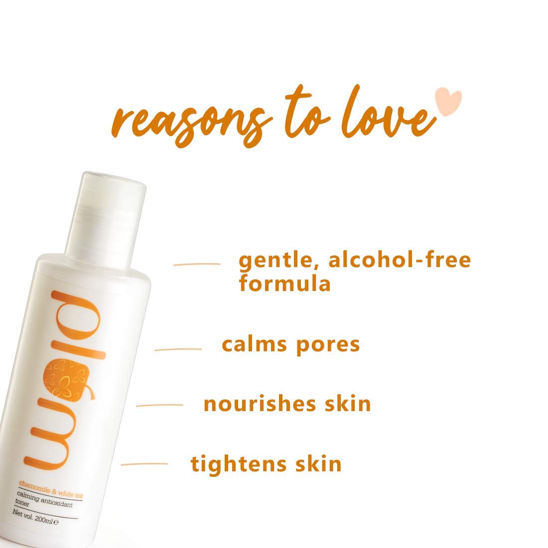 Plum Chamomile & White Tea Calming Antioxidant Toner Vitamin B3 Women 200 MILLI_LITRE