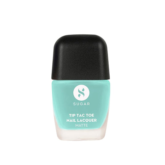 Sugar Cosmetics Tip Tac Toe Nail Lacquer Matte - 42 Turquoise Tint 9 MILLI_LITRE