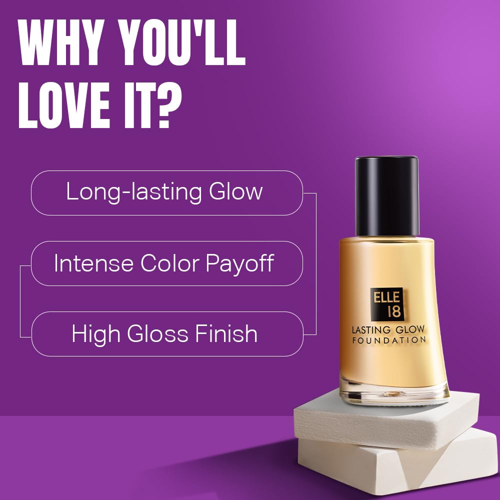 Elle 18 Pearl Lasting Glow Foundation 27 MILLI_LITRE