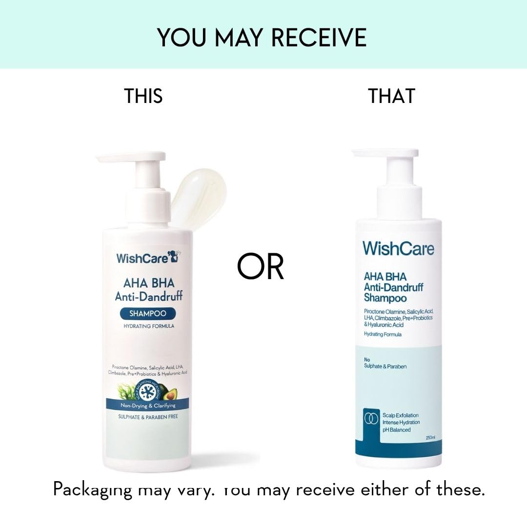 WISHCARE Hydrating AHA BHA Anti Dandruff Shampoo 250ml
