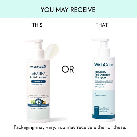 WISHCARE Hydrating AHA BHA Anti Dandruff Shampoo 250ml