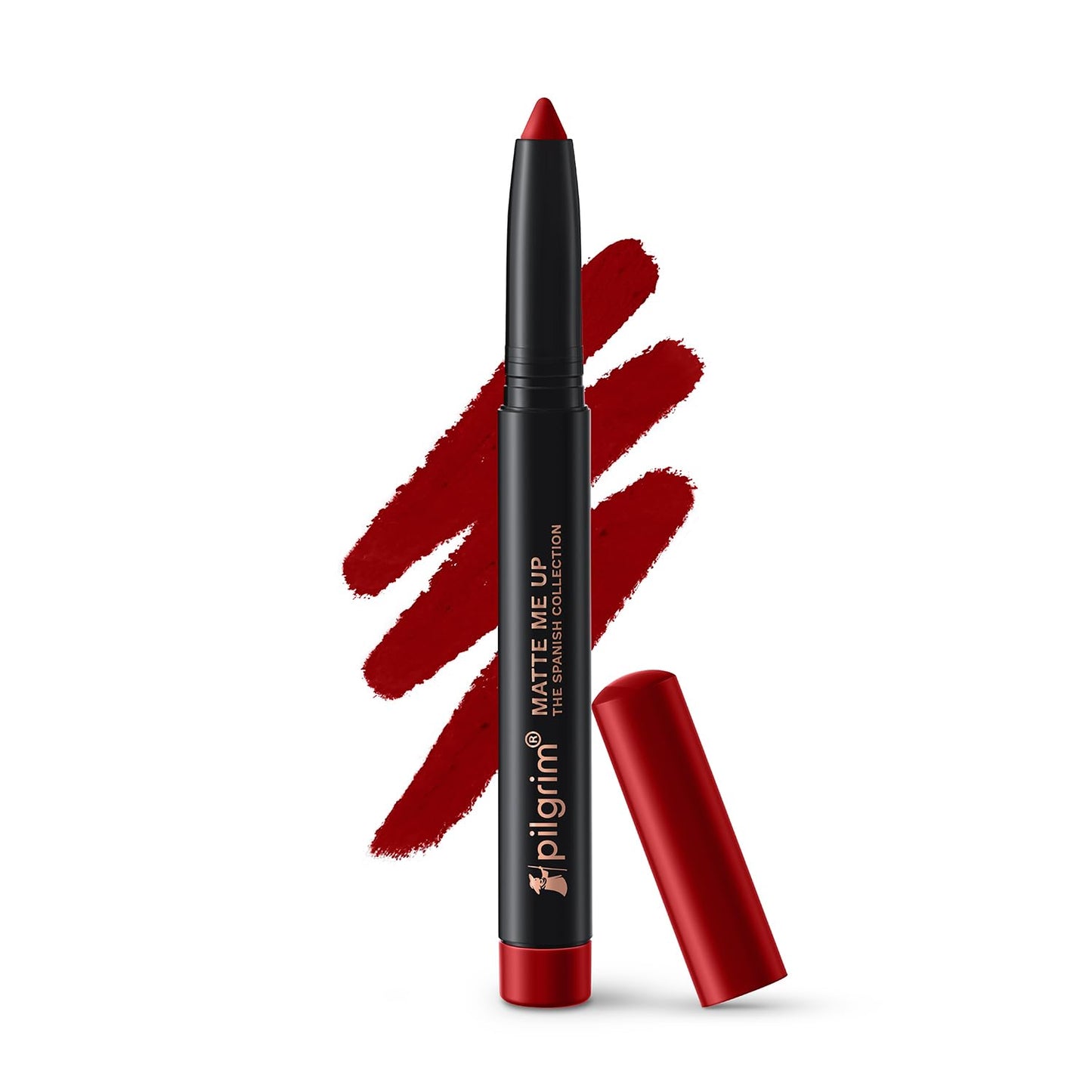 PILGRIM The Spanish Collection MATTE ME UP Lip Crayon (Primer+Matte Finish) - 22 Red Rebel 1.4g