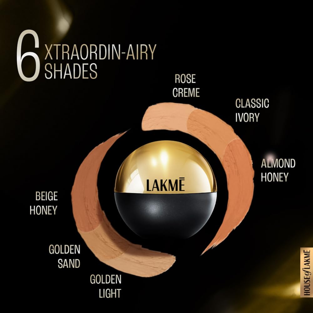 Lakme Xtraordin-Airy Mattereal Mousse Foundation - 02 Rose Creme 25 GRAM