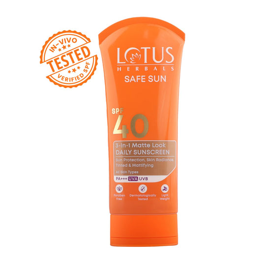 LOTUS HERBALS SAFE SUN SPF 40 DAILY SUNSCREEN 50 g