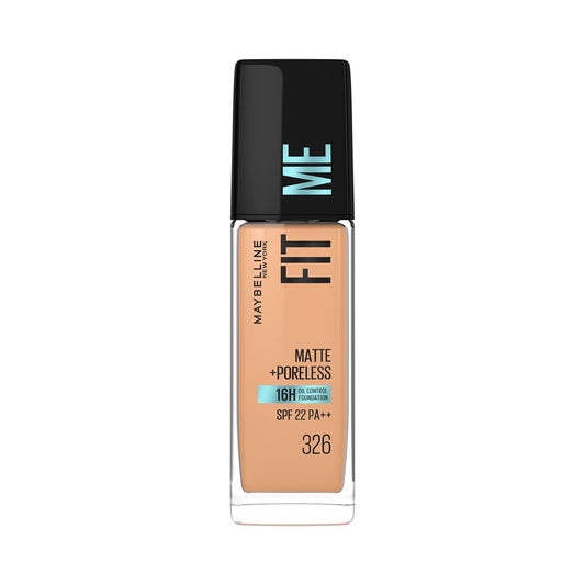 Maybelline New York Fit Me Matte+Poreless Liquid Foundation - 326 Warm Tan 30 MILLI_LITRE