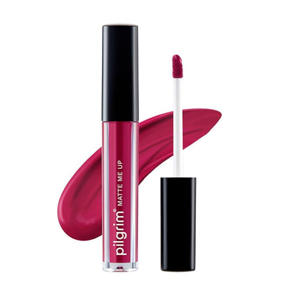 Pilgrim Matte Me Up! All Day Rich Colour Non-Drying And Transfer Proof Liquid Lipstick - kinky Pink 3 MILLI_LITRE