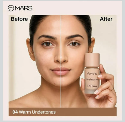 MARS High Coverage Foundation SPF 50 PA++++ - Beige 40 ml