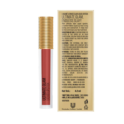 LAKME ULTIMATE GLAM LIQUID LIPSTICK - 17 NUDE MYTH 4.2 ml