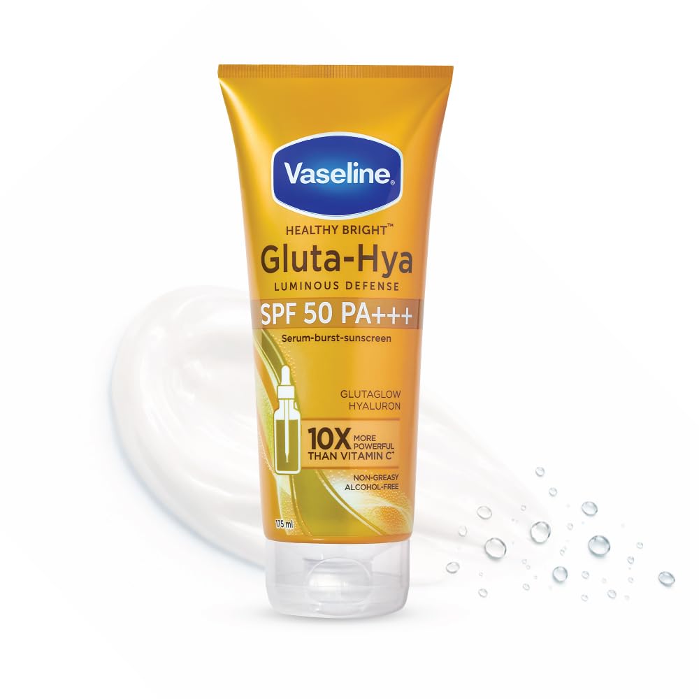 Vaseline Healthy Bright Gluta - Hya Spf 50 Pa+++ Serum-Burst-Sunscreen 70 g