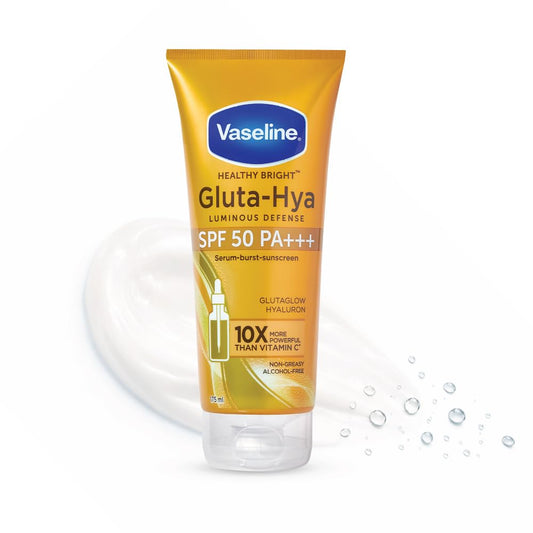 Vaseline Healthy Bright Gluta - Hya Spf 50 Pa+++ Serum-Burst-Sunscreen 70 g