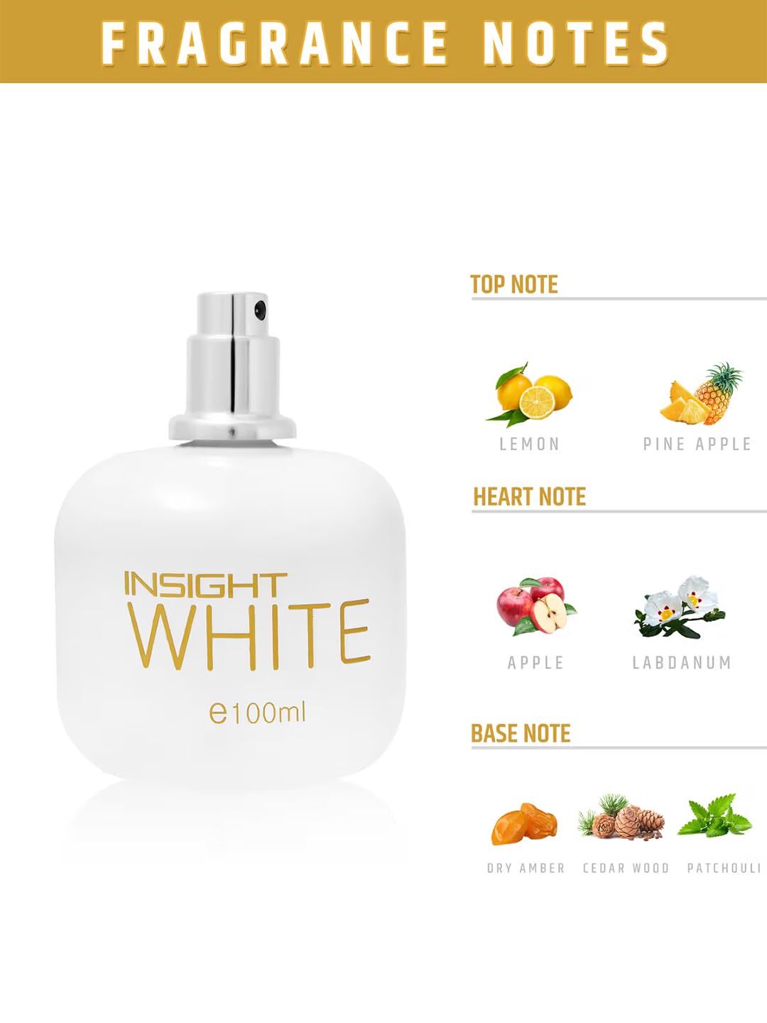 INSIGHT WHITE EAU DE PARFUM (POUR HOMME) 100 ML