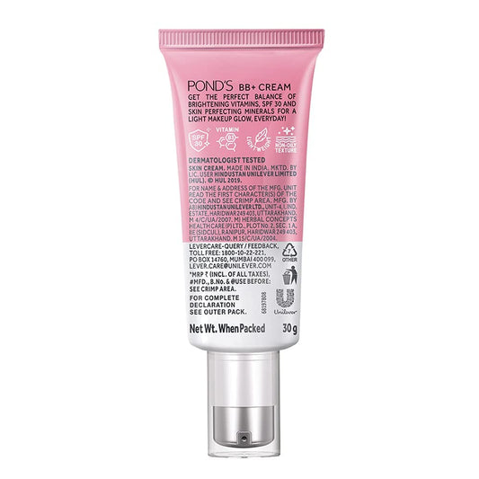 Ponds Spf 30 Pa++ Light BB+ Cream - Ivory 30 GRAM