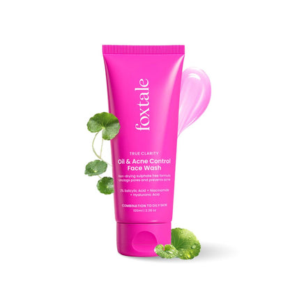 Foxtale TRUE CLARITY Oil & Acne Control Facewash 100 ml