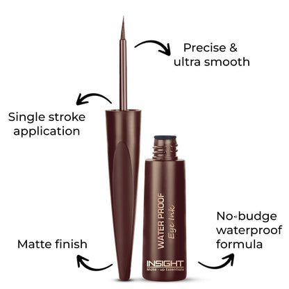 Insight Cosmetics Waterproof Eye Ink, Brown 6.5 g