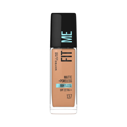 Maybelline New York Fit Me Matte+Poreless Liquid Foundation - 137 Golden Tan 30 MILLI_LITRE
