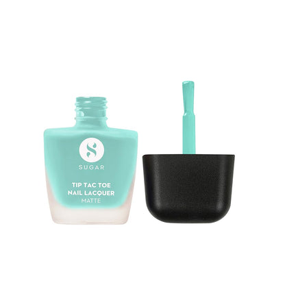 Sugar Cosmetics Tip Tac Toe Nail Lacquer Matte - 42 Turquoise Tint 9 MILLI_LITRE