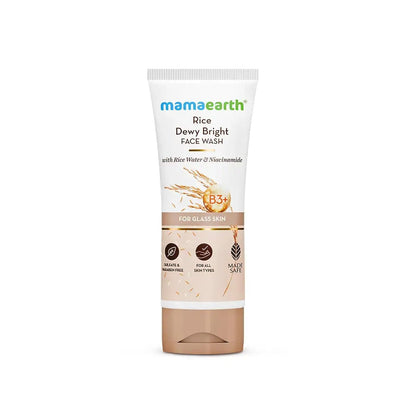 Mamaearth Rice Water & Niacinamide For Glass Skin Face Wash 100 ml