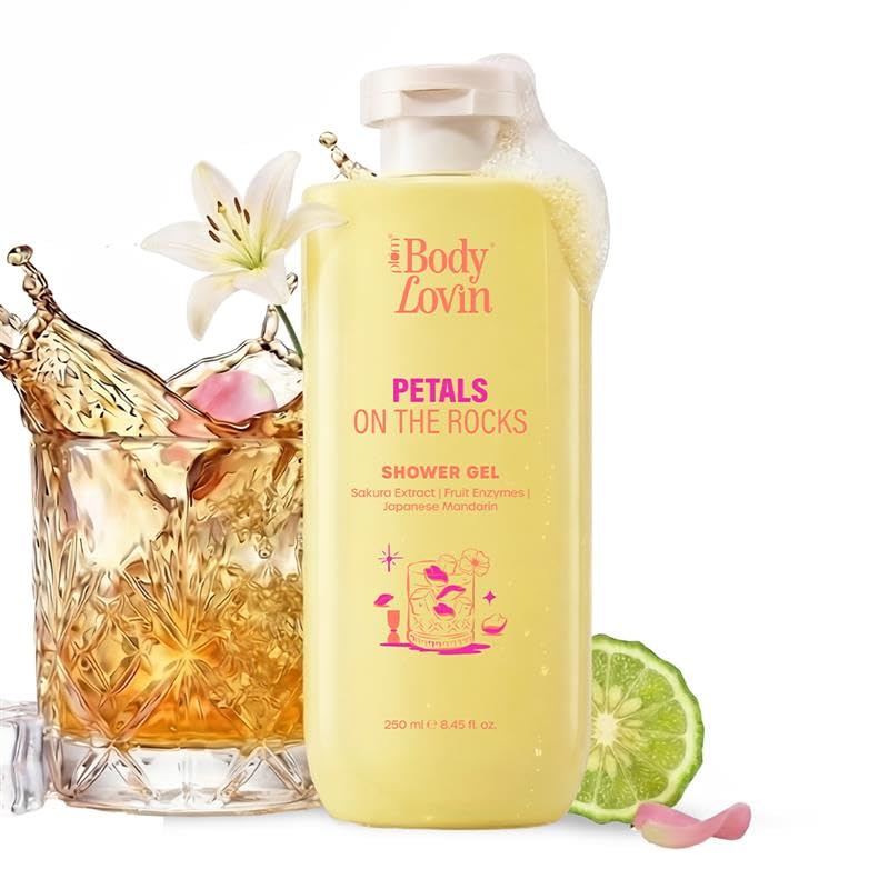 PLUM BODY LOVIN PETALS ON THE ROCKS SHOWER GEL
