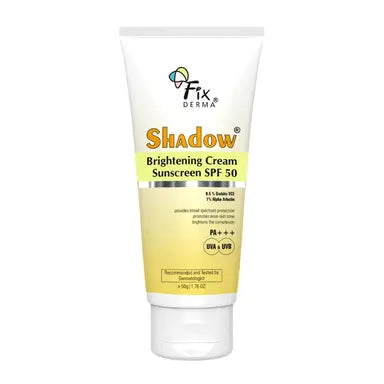 Fixderma Fixderma Shadow Brightening Cream Sunscreen SPF50 PA+++ UVA/UVB,Reduce Tan & Brightens- 50gm